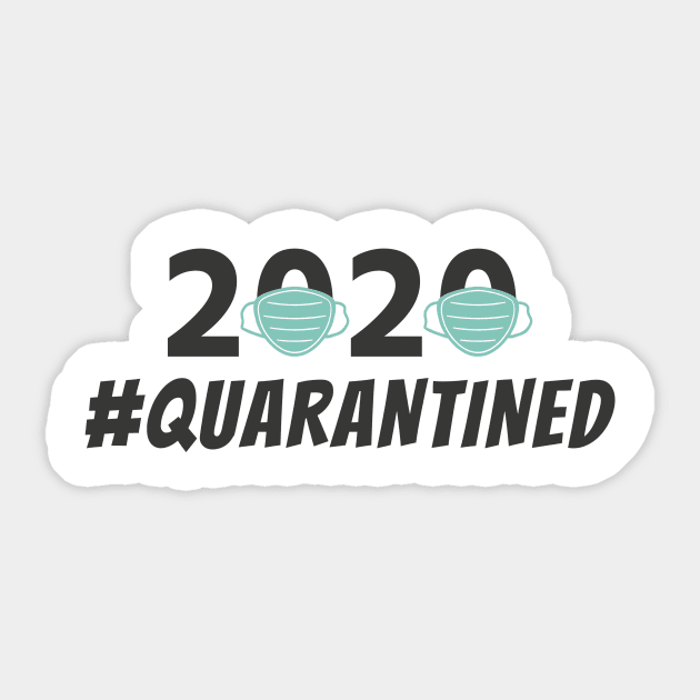 Quarantined 2020 Face Masks Sticker by notami